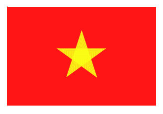 Lá cờ đỏ hình chữ nhật với ngôi sao vàng năm cánh ở chính giữa