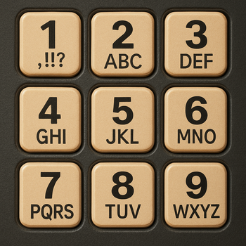 Bàn phím 9 nút: 1 là dấu câu; 2 ABC; 3 DEF; 4 GHI; 5 JKL; 6 MNO; 7 PQRS; 8 TUV; 9 WXYZ